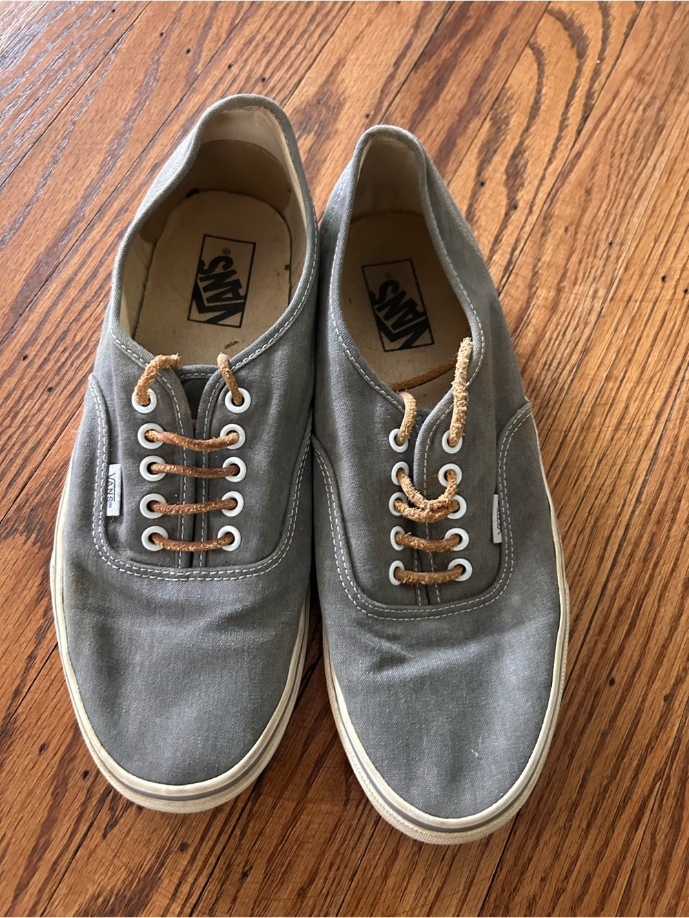 Vans Men’s Classic Canvas Sneakers in Olive Gray